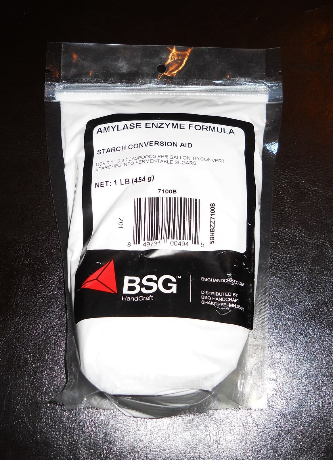 AMYLASE ENZYME 1 LB FOR DISTILLERS MOONSHINERS AND HOME BREWING LIGHT BEERS 5