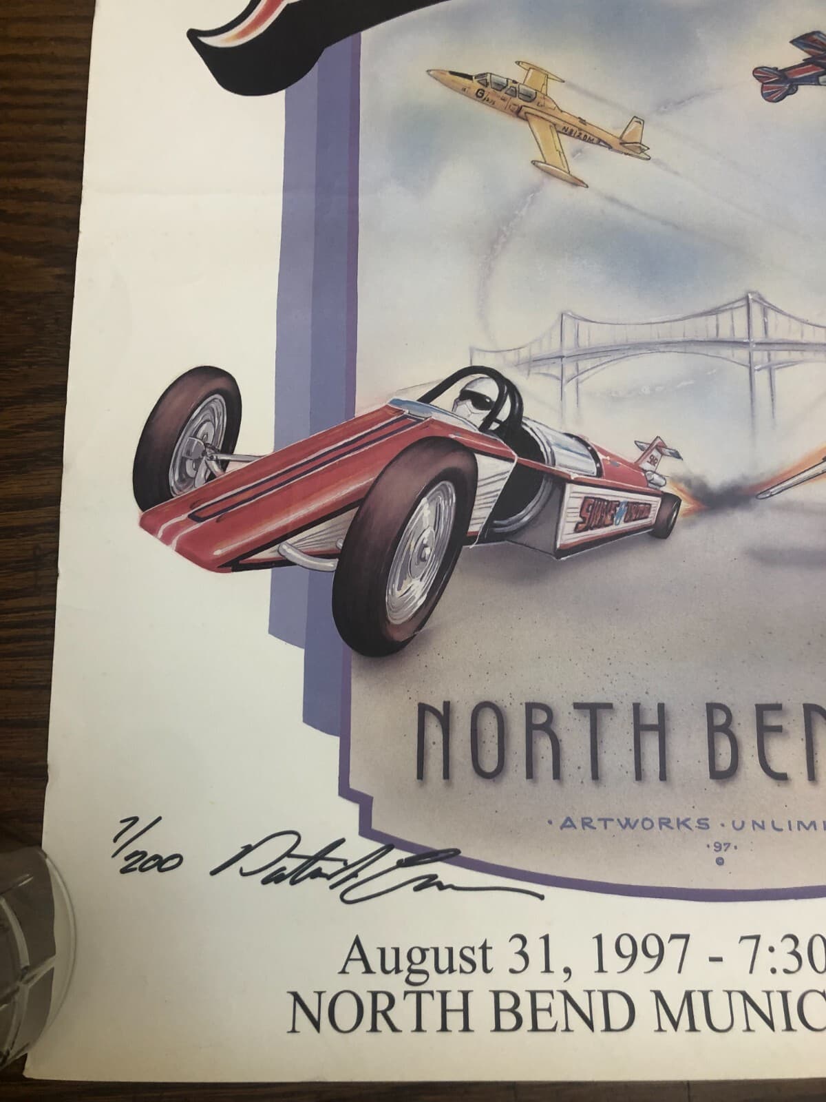 1997 3rd Annual Oregon Coast Air Fair Signed/#'d 7/200 Litho Print North Bend 4