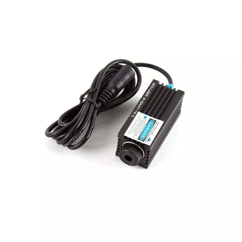 Focusable 450nm 1000mW 1W Pure Blue Laser Dot Module Micro-Engraving DC 12V