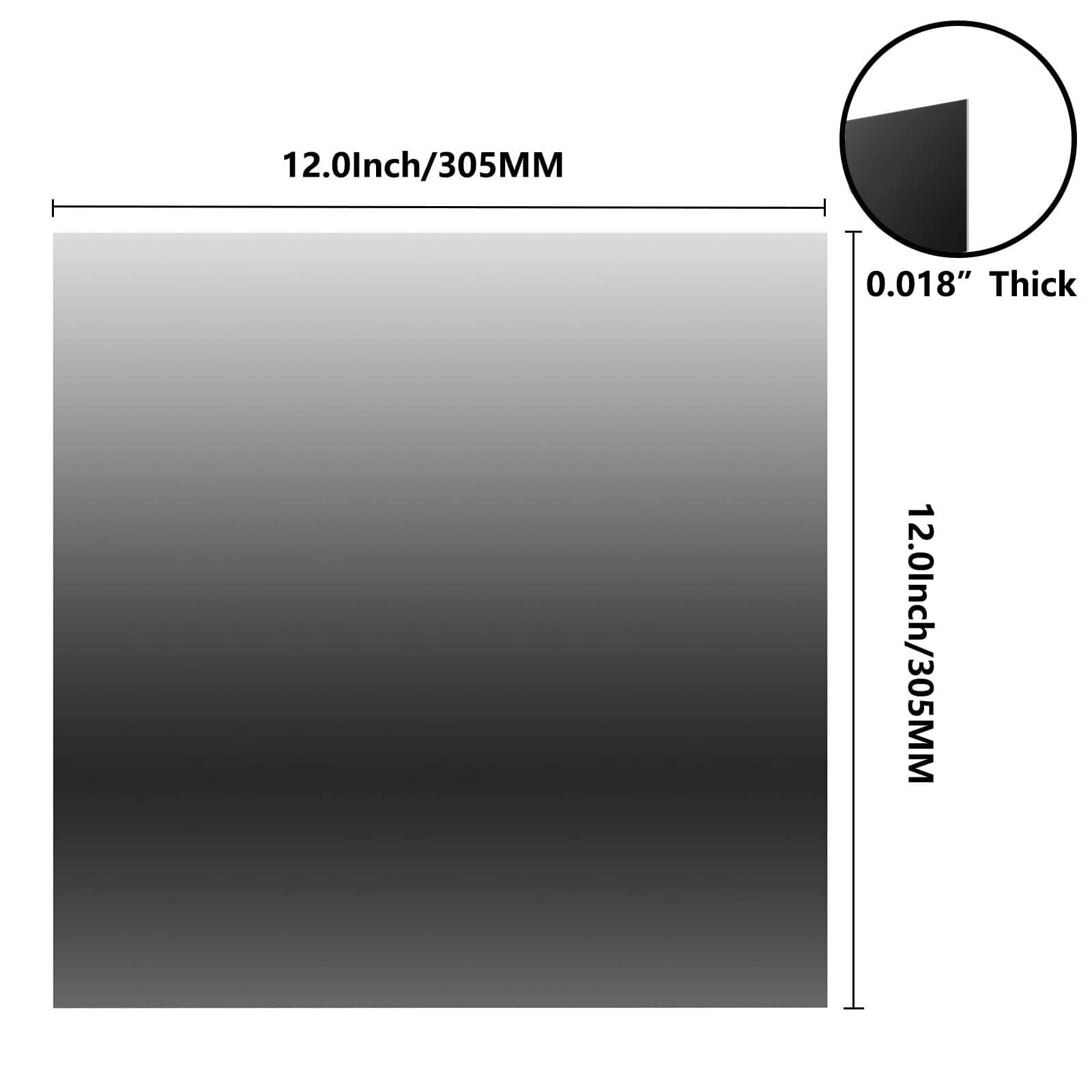 Stainless Steel Mirror Sheets 12” x 12” Thin Metal Plates for DIY & Crafting 2