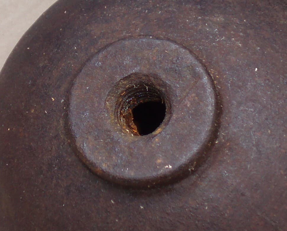 LARGE PRIMITIVE ANTIQUE VICTORIAN ERA CAST IRON 12 LB FINIAL OR HORSE TETHER 6