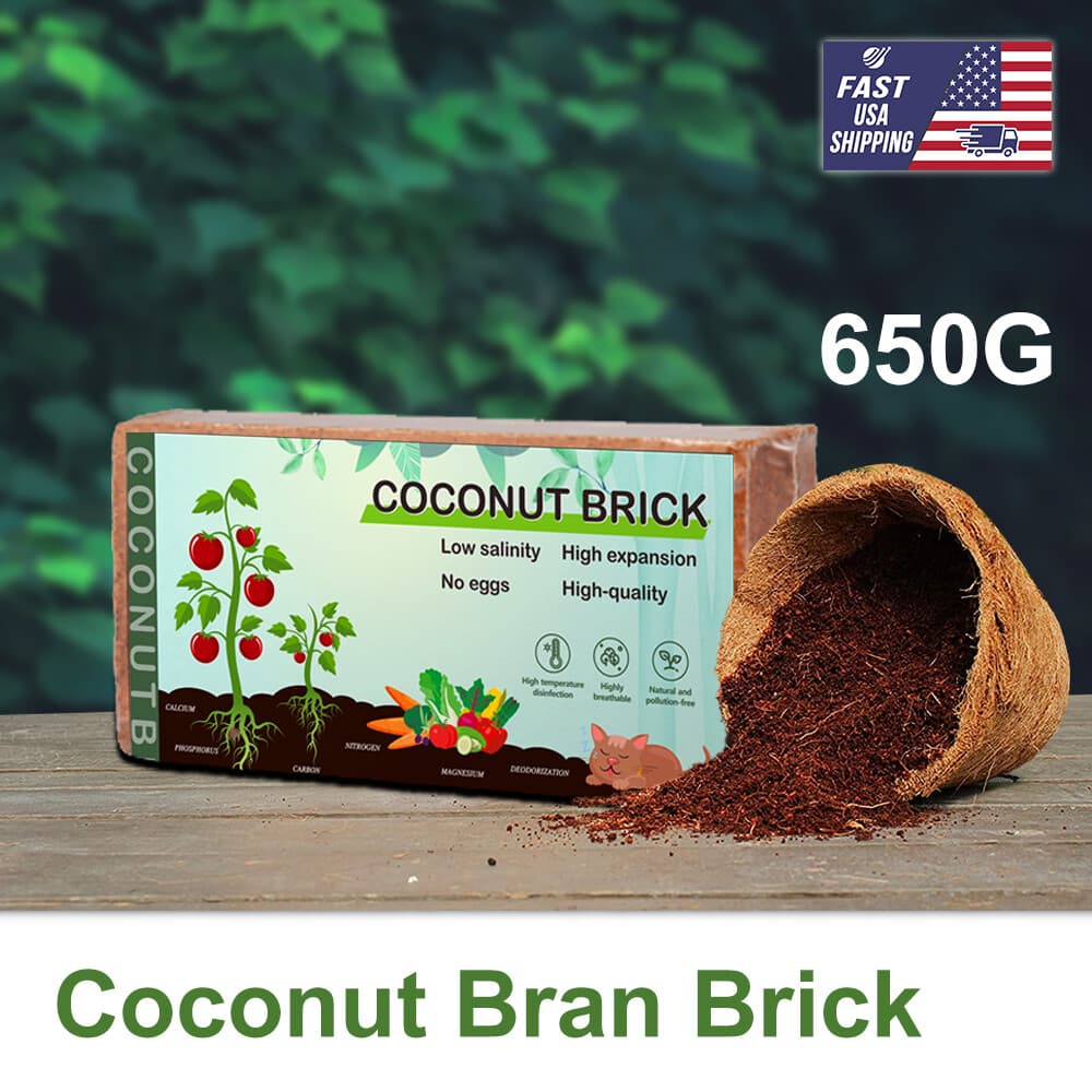650/5000G Coco Coir Brick Coconut Fiber Growing Potting Soil Plant Growing Media
