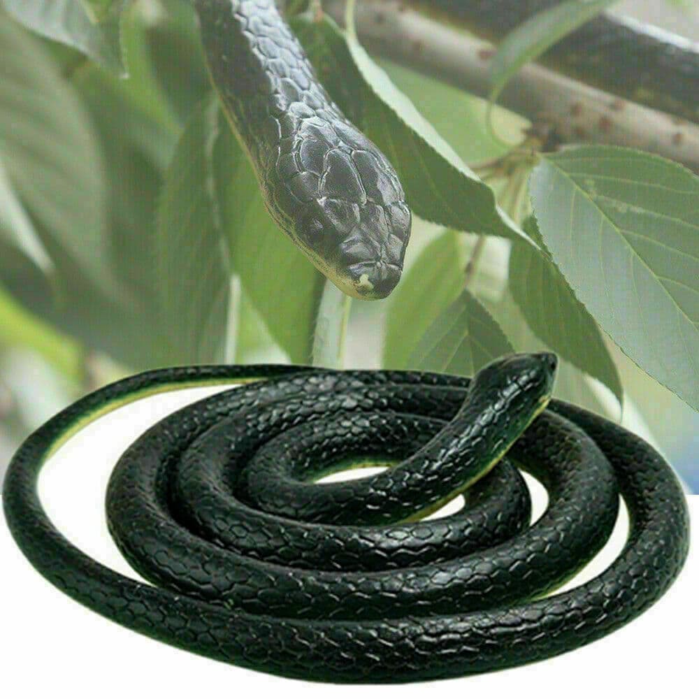 Fake Realistic Snake Lifelike Real Scary Rubber Toy Prank Party Joke For Garden 6