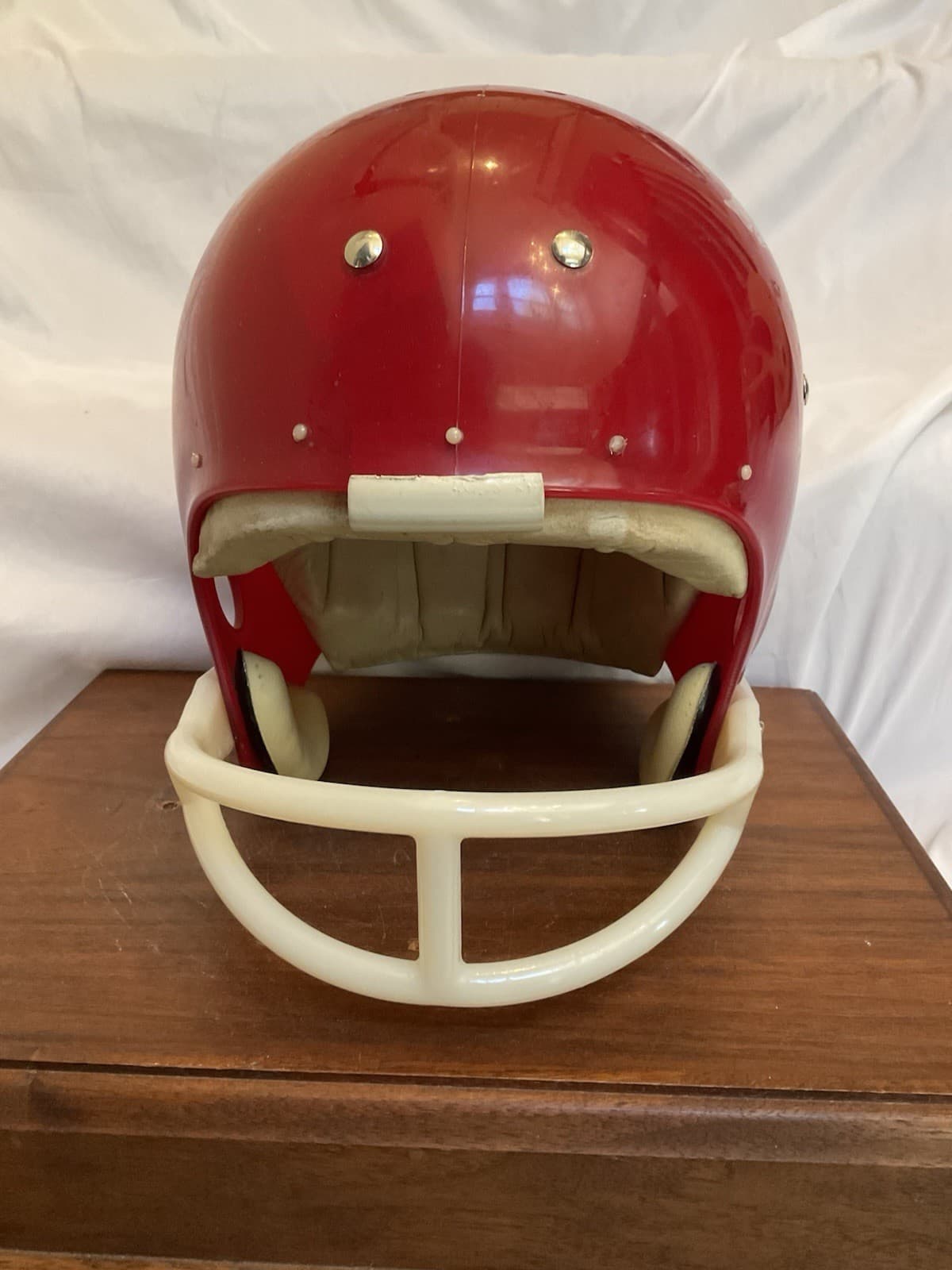 Arkansas Razorbacks 1969 MacGregor Clear Shell Football Helmet Montgomery 5