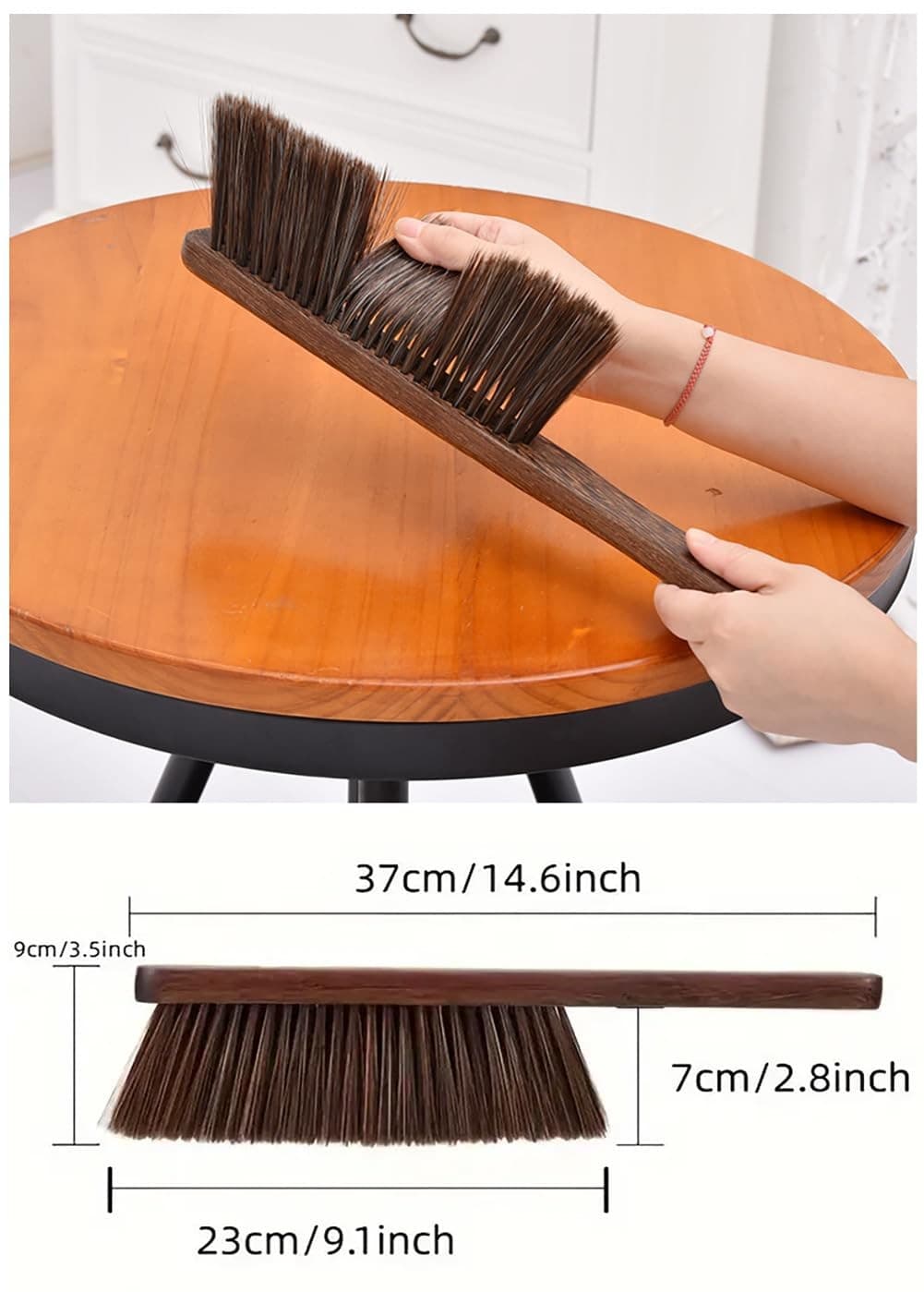 Hand Broom Brush Dust Cleaning: Hand Brush, Dusting Brush, Couch Brush, Soft Bru 4