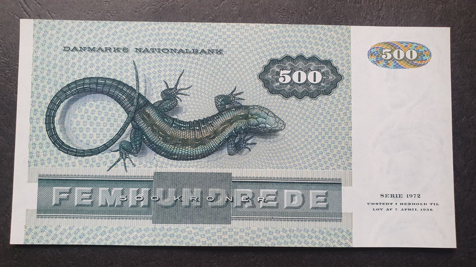 DENMARK 500 kroner 1972 - 1988; (1988) P-52, aUNC 3