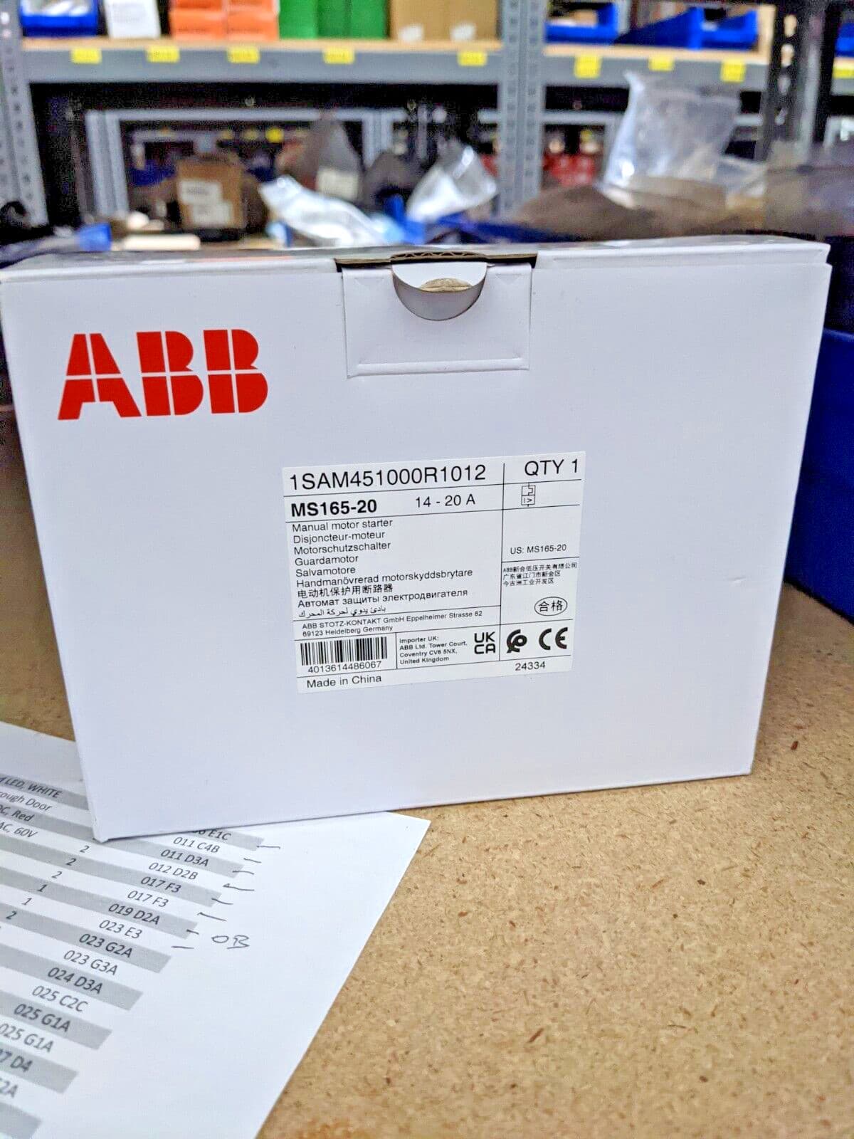 ABB MMP 3P 600V 14-20A MS165-20