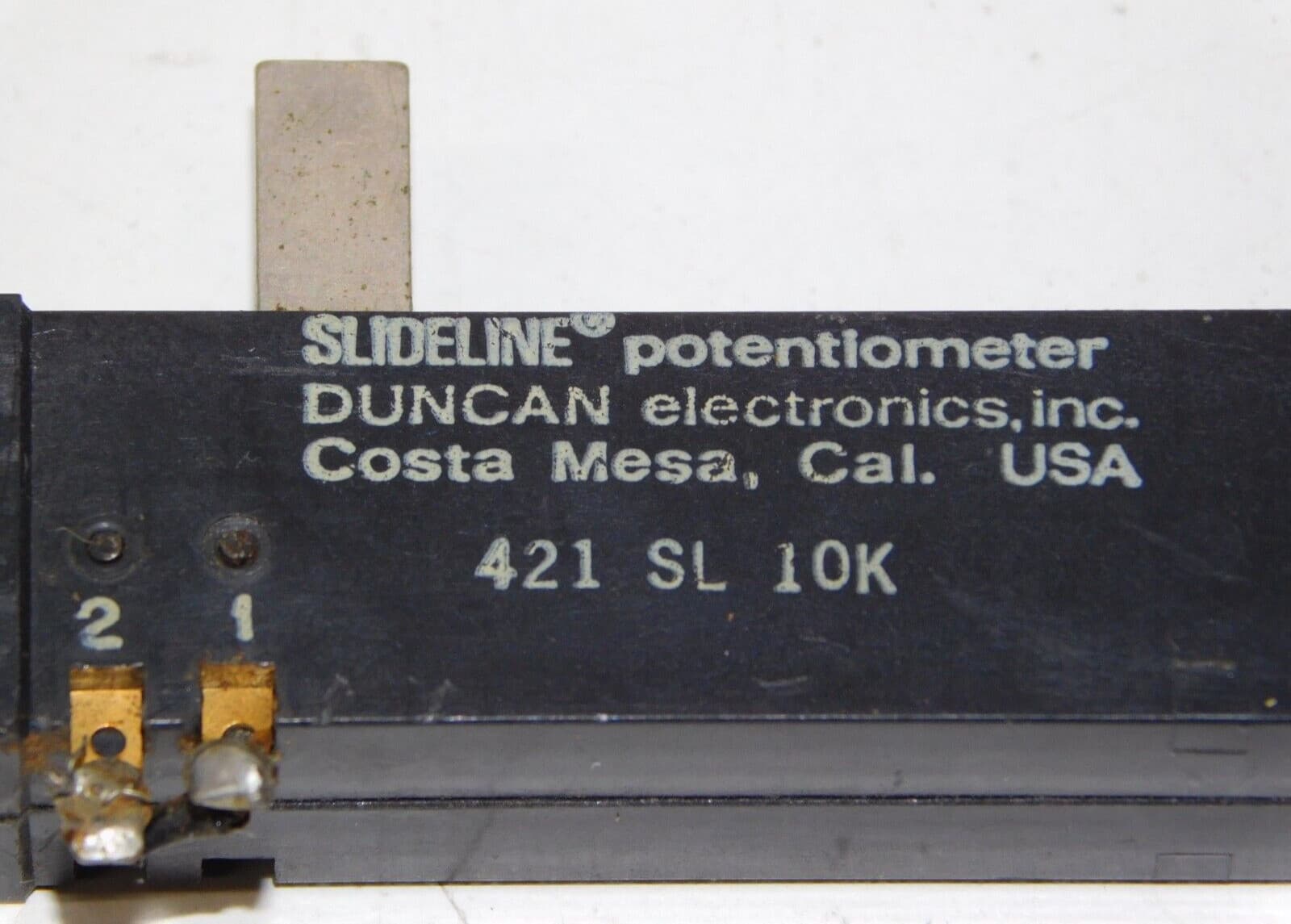 BEI 421 SL 10K Duncan Electronics Slideline Linear Potentiometer Module Made USA 3