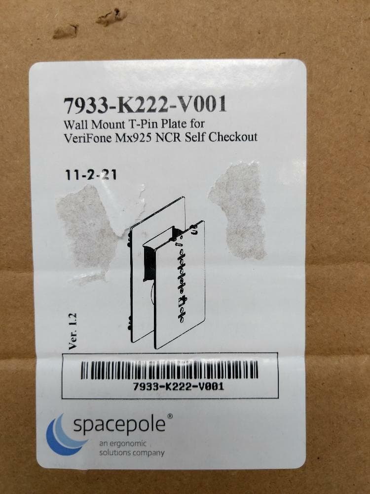 Spacepole Wall Mount for Mx925  (7933-k222-v001) 2