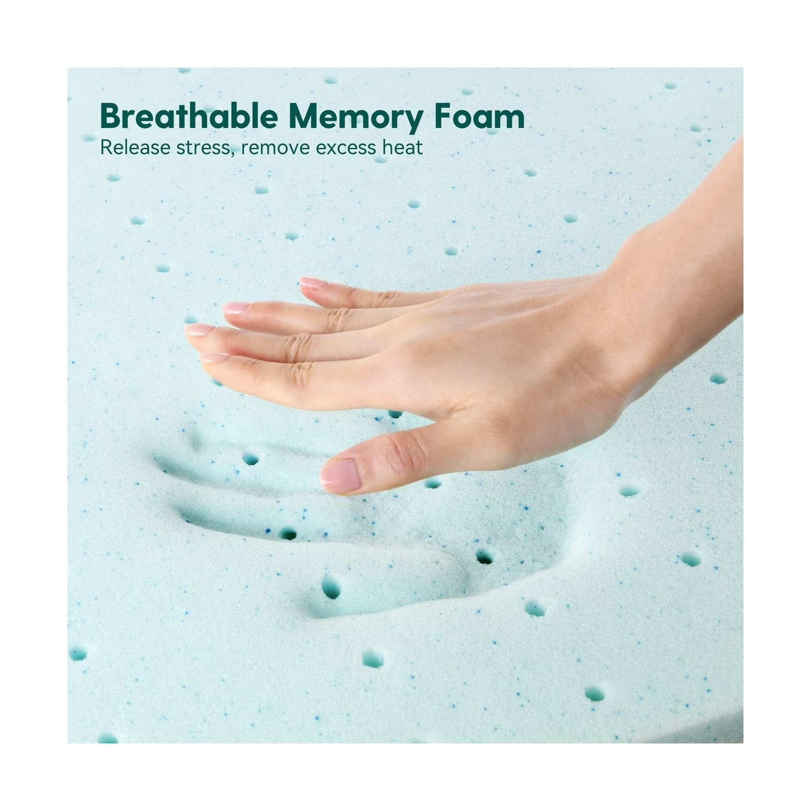 BABELIO Breathable Crib Mattress, Dual-Sided Memory Foam Toddler Mattress, Wa... 5