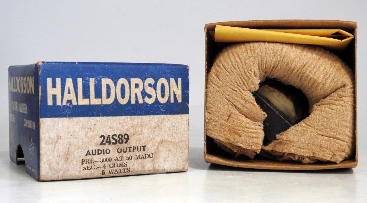 NEW OLD STOCK UNUSED HALLDORSON 24S89 5 WATT AUDIO OUTPUT TRANSFORMER