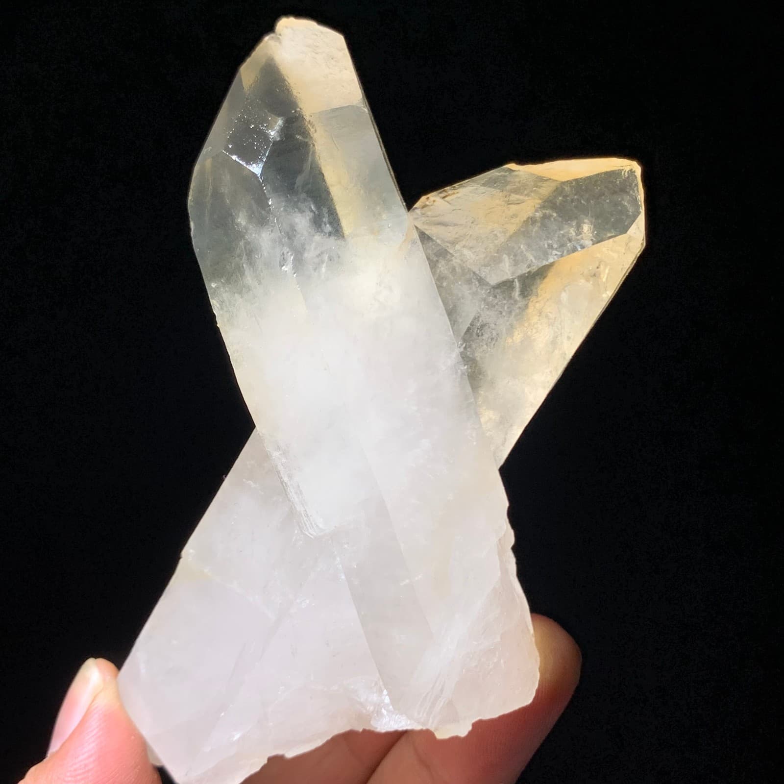 222g Natural White Clear Quartz Mineral Specimen Crystal Cluster Reiki Decor 2