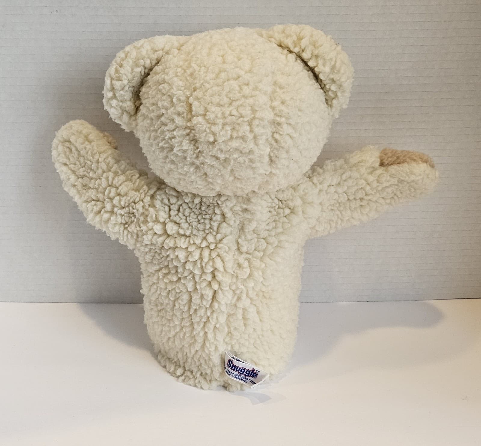 Vintage 1986 Snuggle Bear Hand Puppet Plush Russ Lever Brothers Mascot Advertise 3