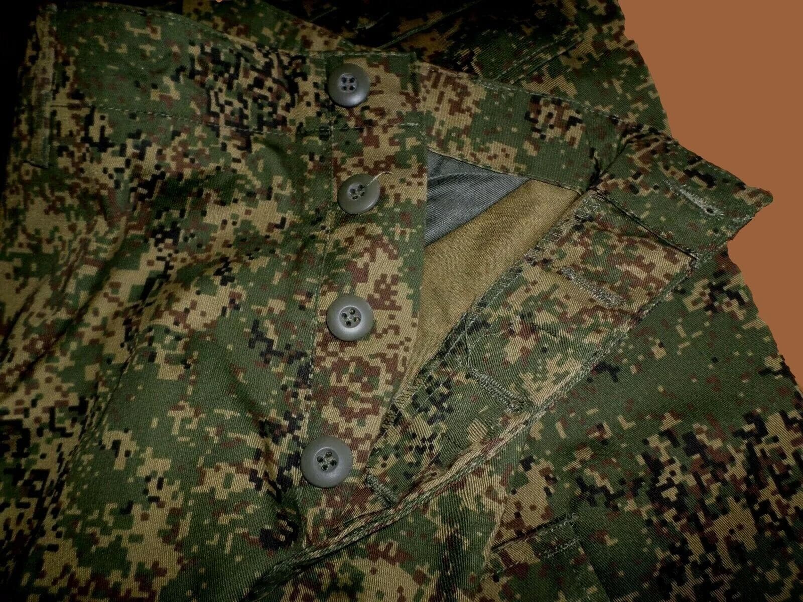 RUSSIAN DIGITAL CAMOUFLAGE PANTS MILITARY BDU CARGO 6 POCKET FATIGUE TROUSERS 3