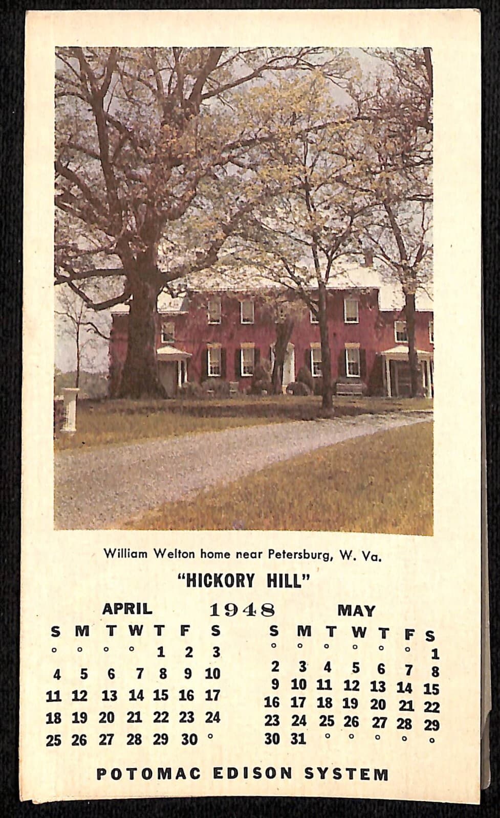 Potomac Edison Power Reddy Kilowatt 1948 "Expense Breakdown" Calendar Scarce 4