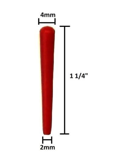 9 Plastic Cribbage Pegs - 1 1/4" Standard Cribbage Pegs - Black Red Green 2