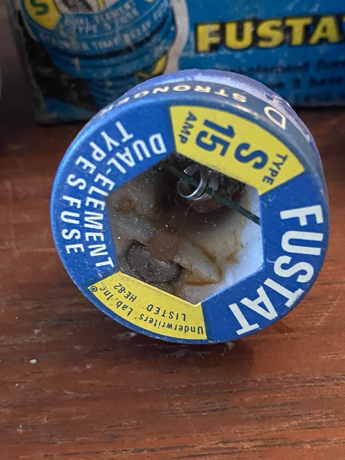 1 Box of Buss Fustat Type S Amp S 15 Amp Time Delay - 3 Fuses 3