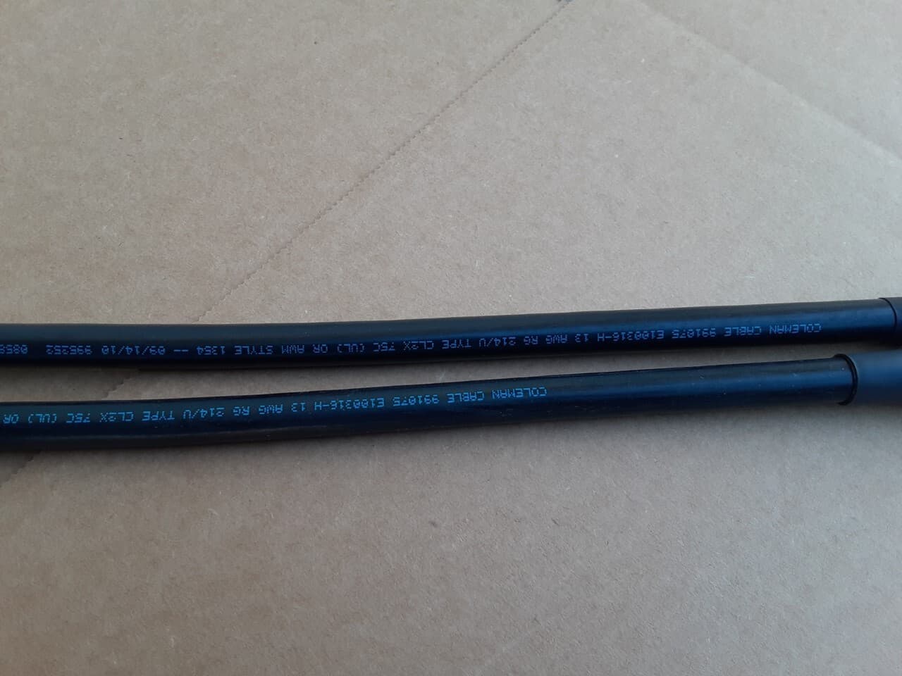 US MADE RG-214/U MIL-C-17 N Male to N Male Coax Cable CB, HAM, SCANNER lot 3