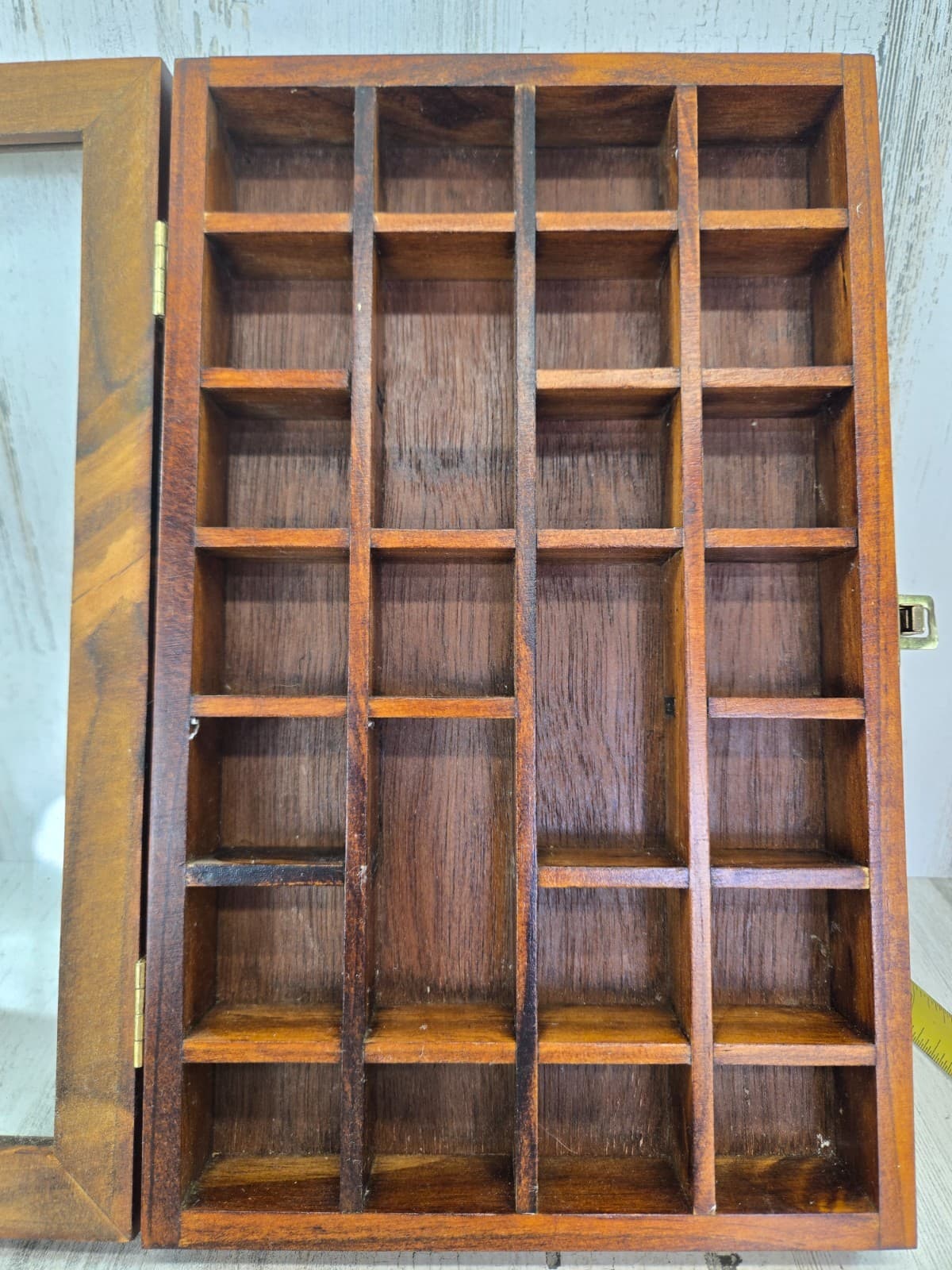 Vintage Thimbles & Wood Case Glass Door Lot of 25 Cities Tourist Attractions 4