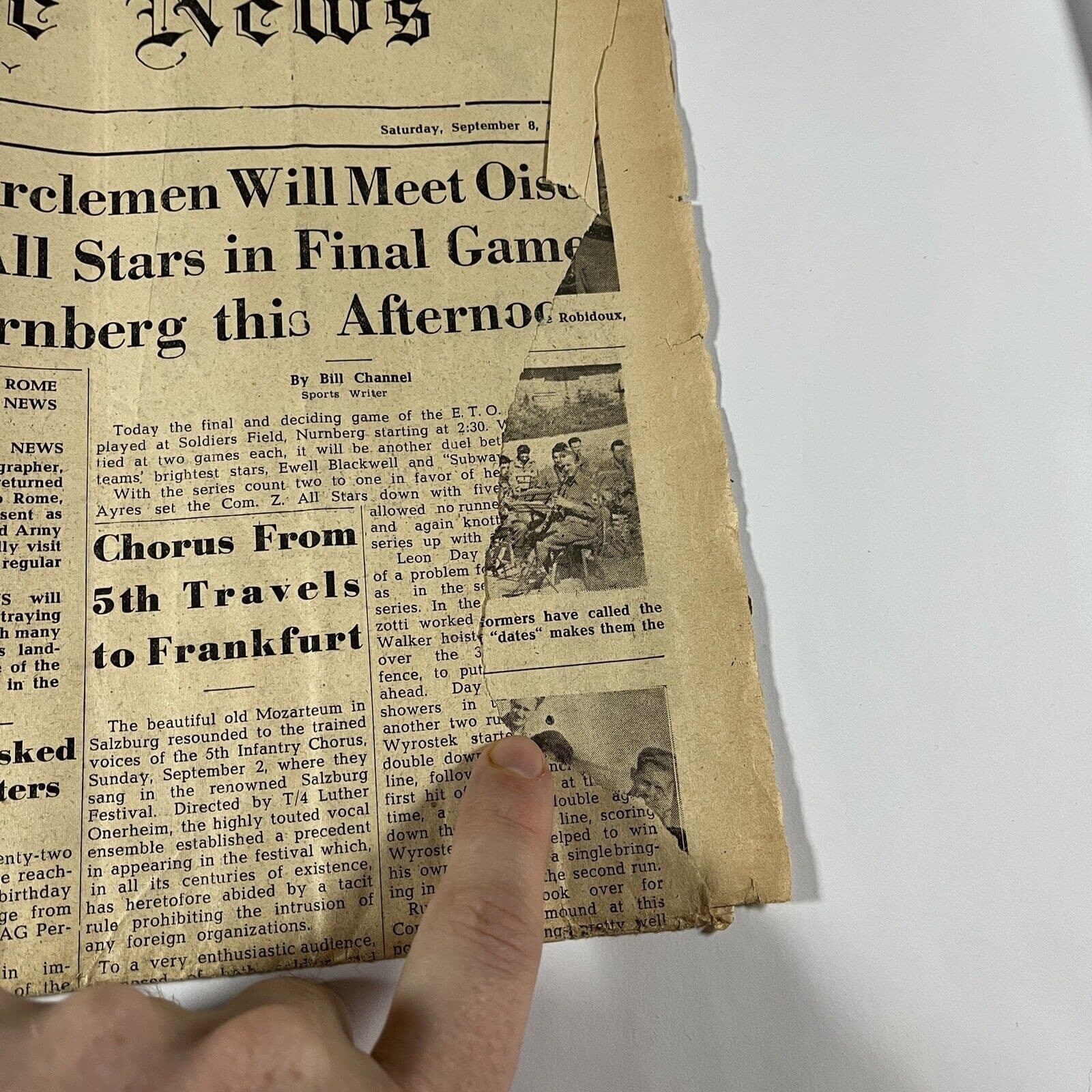 Vintage WWII Red Circle News 71st Newspaper Milton Caniff Comic Sept. 8, 1945 2