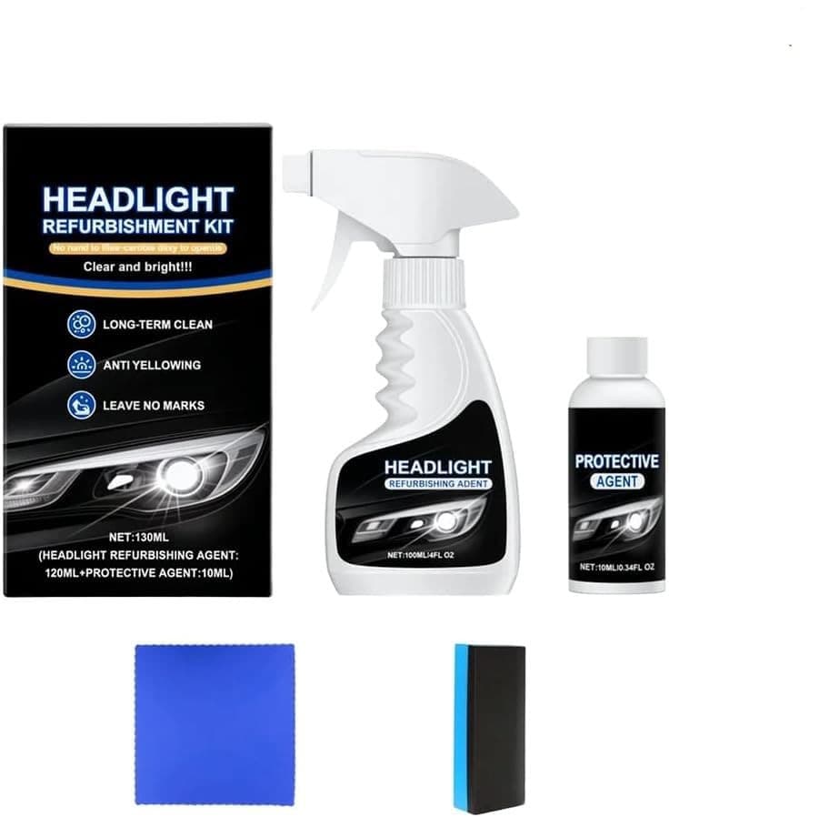 2025 Automotive Headlight Restoration Kit,Headlight Cleaner for Cars,Headlight  2