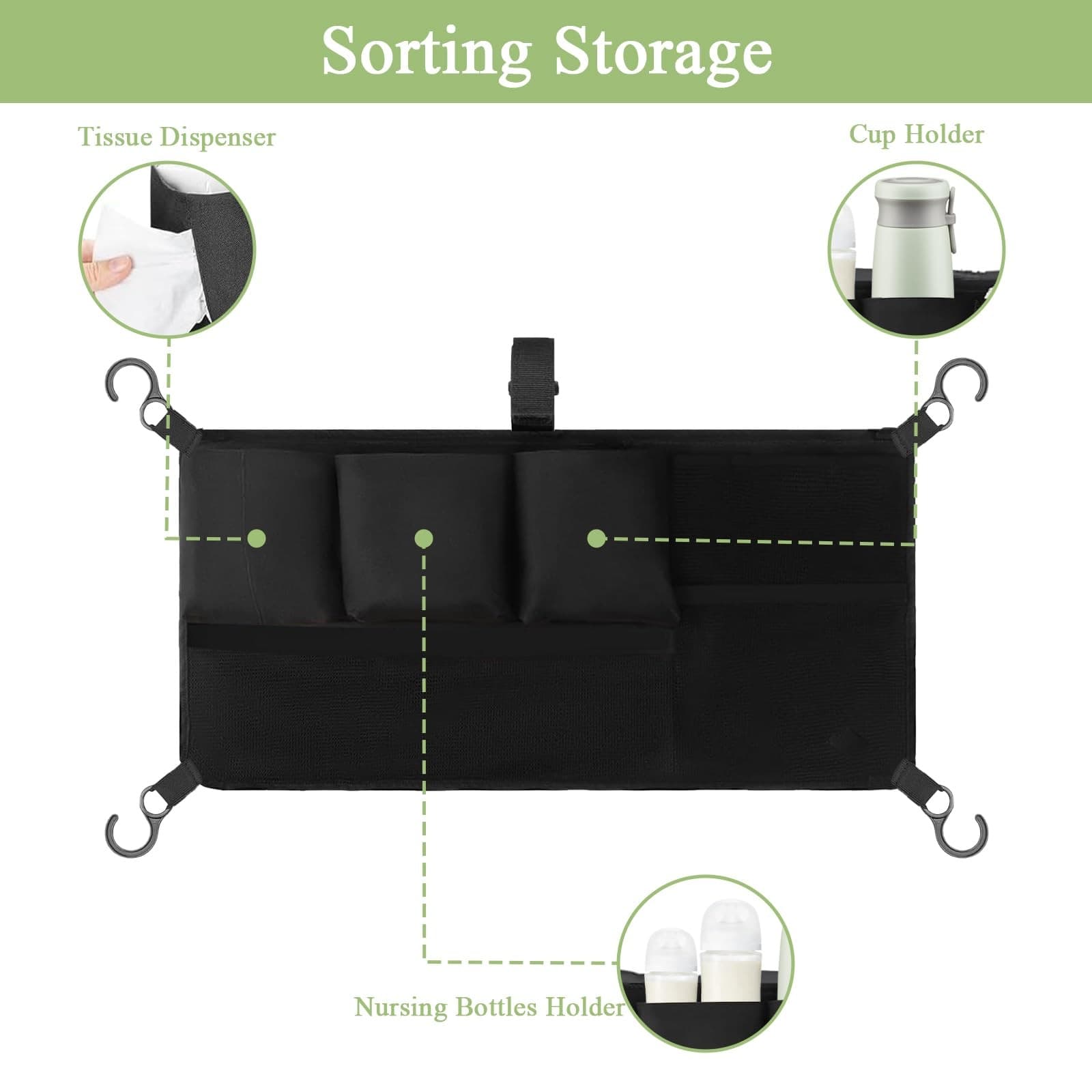 Universal Stroller Wagon Cargo Net, Wonderfold W-Series, Keenz, Mesh Storage Bag 5