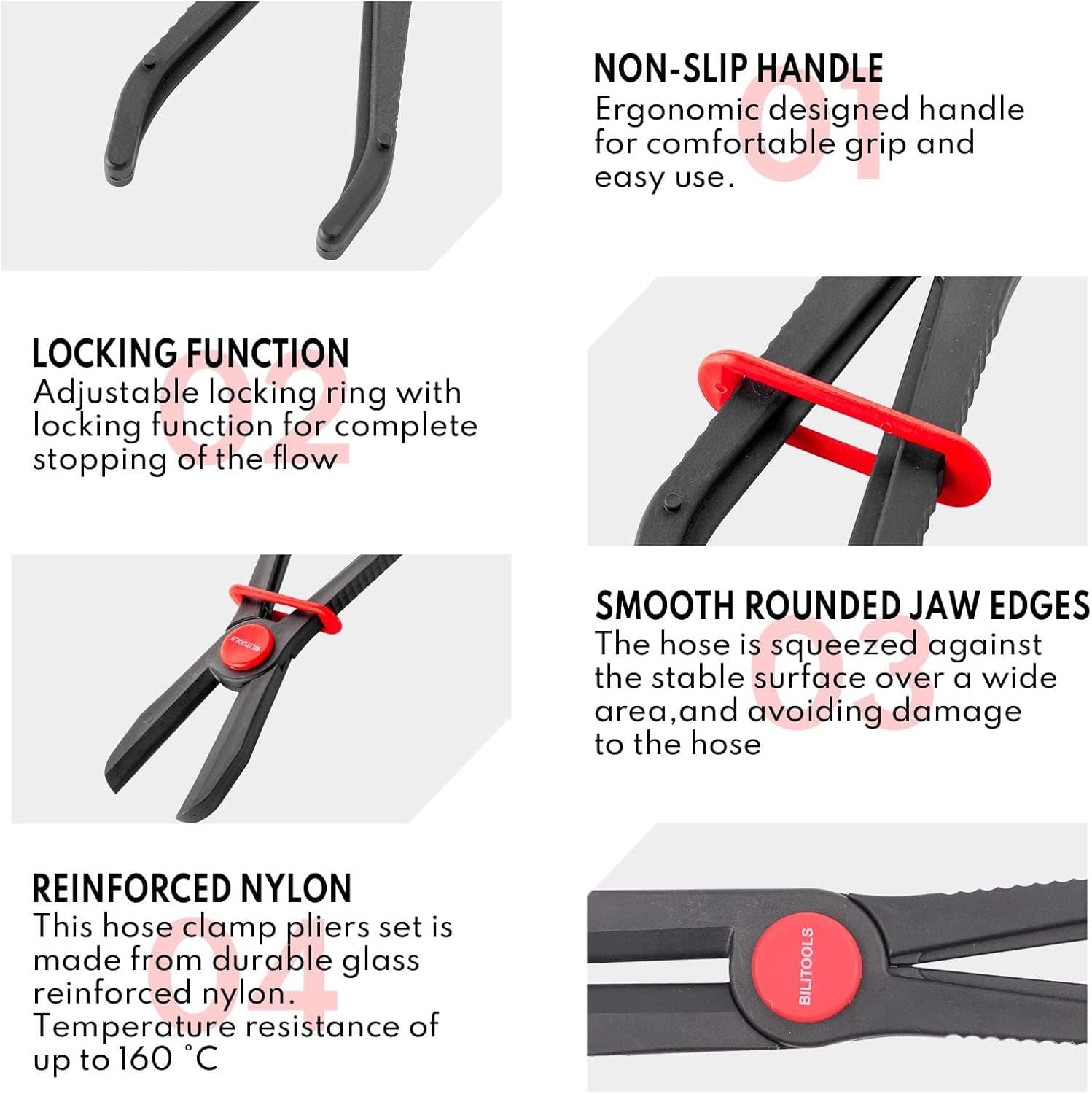 Hose Pinch Off Pliers Clamp Pliers Plastic Straight for Flexible Fuel Line Ra... 4