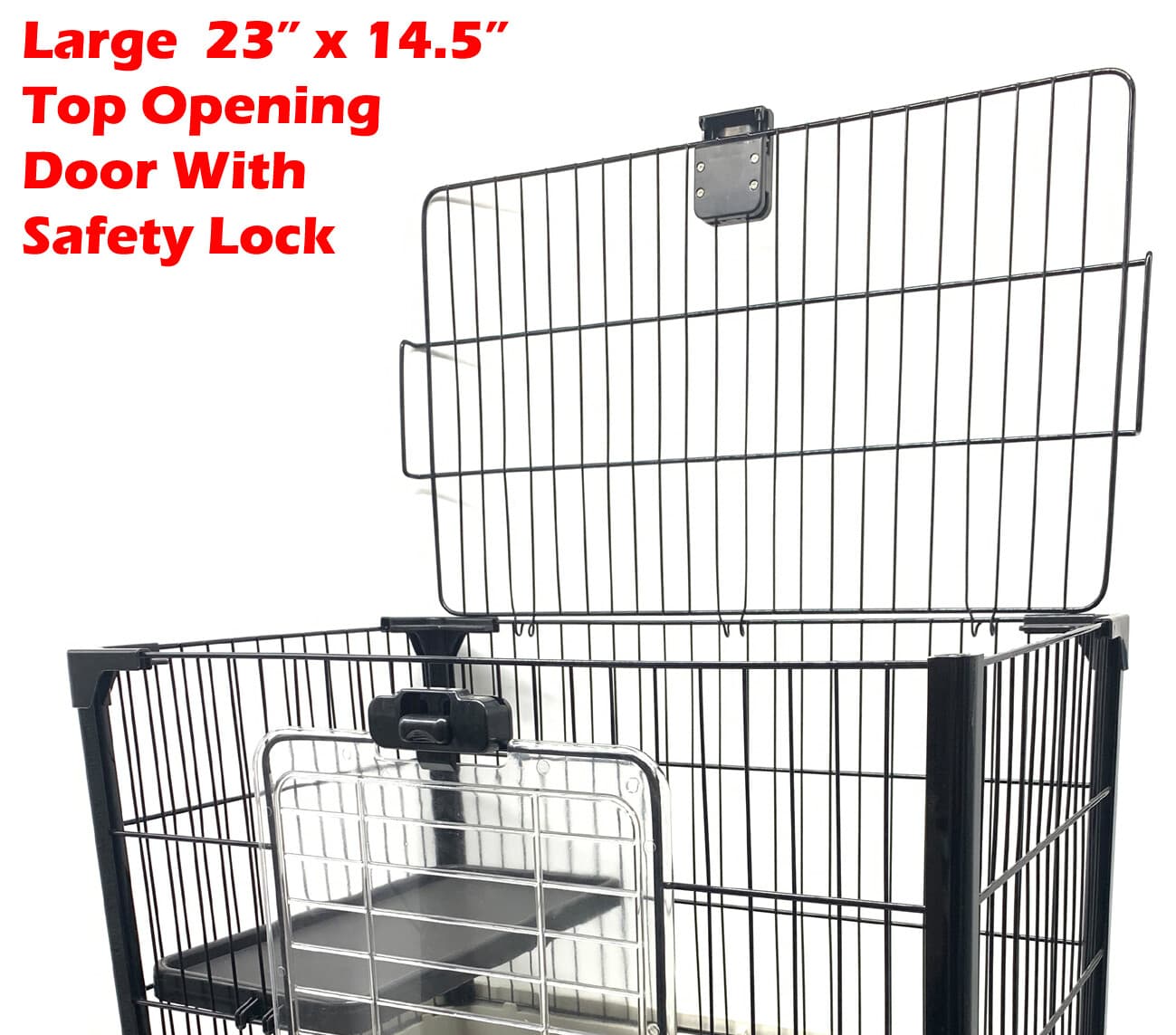 Indoor 2-Floors Guinea Pig Rabbit Bunny Ferret Kitten Rolling Cage Hutch House 6