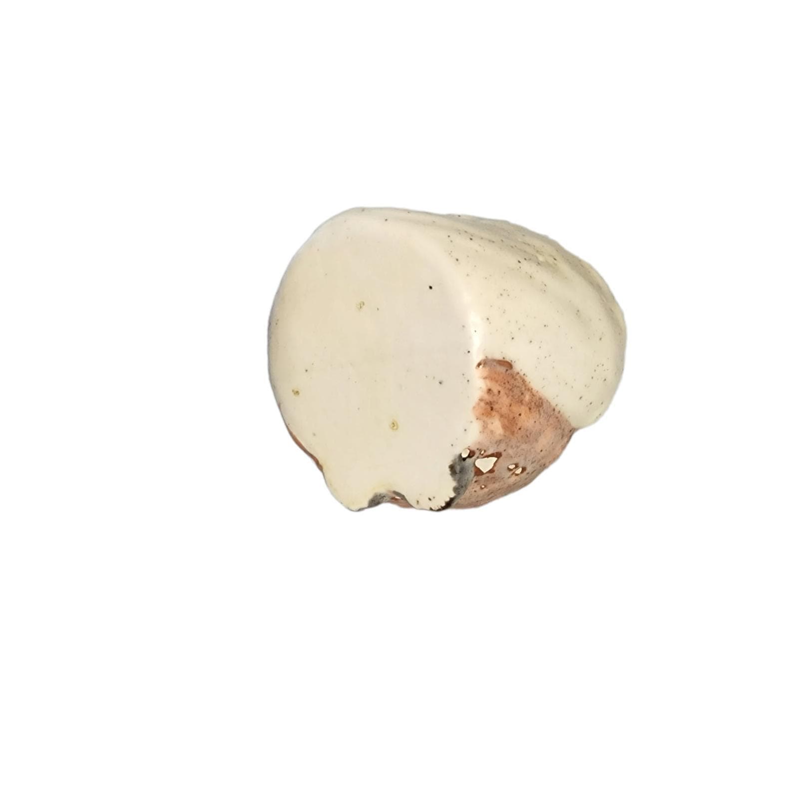 Vintage Ceramic Owl Planter Succulent Pot Figural Bird Bud Vase Speckled Glaze 6