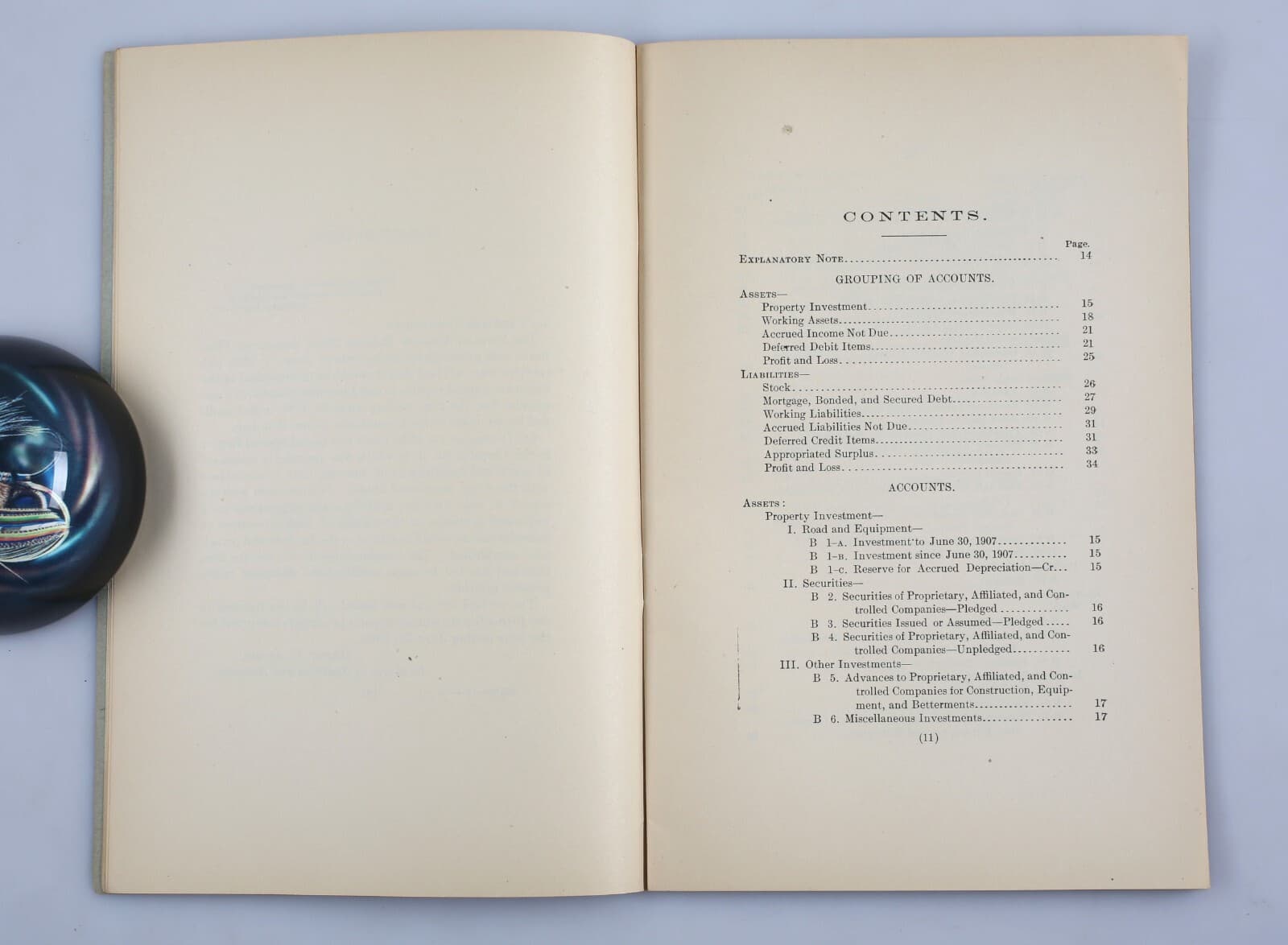 1910 Interstate Commerce Commission Balance Sheet Statement For Steam Roads 5