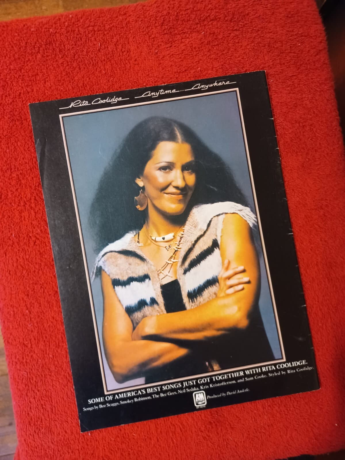 RITA COOLIDGE - 1977 US Full-Page Ad 'Anytime...Anywhere' Album (Cash Box Mag.) 2