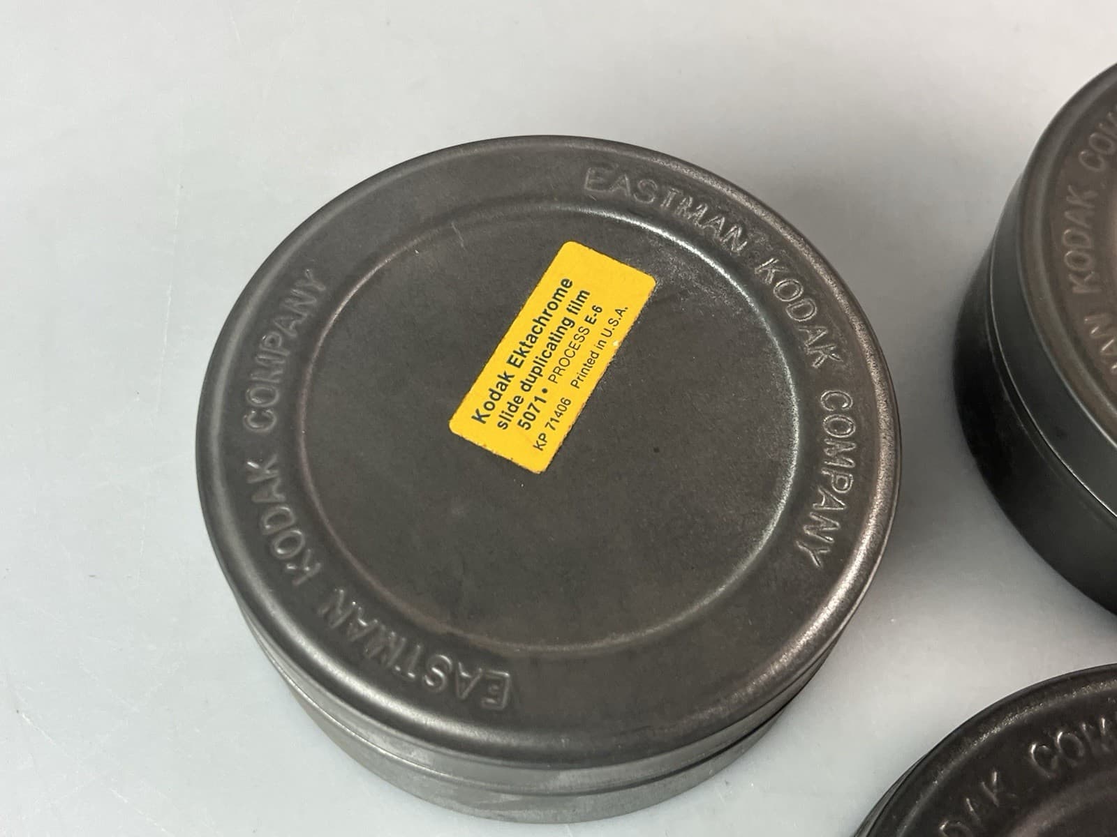 Lot of 3 Kodak Ektachrome Slide Duplicating Film 5071 Metal Can Empty 2