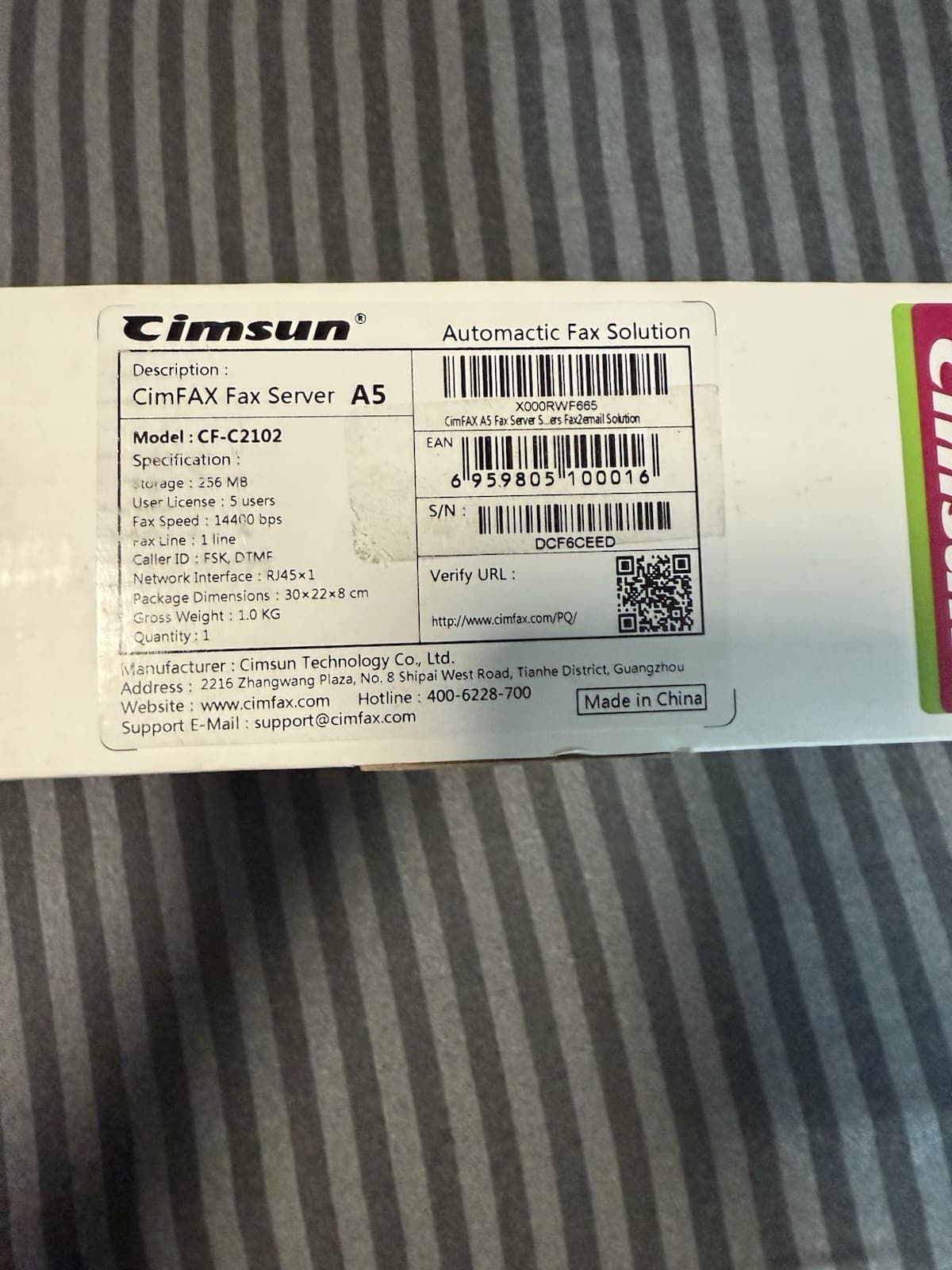 CimFAX A5 Fax Server | Fax from Phone/PC | Fax Remotely Paperless Fax Machine | 2