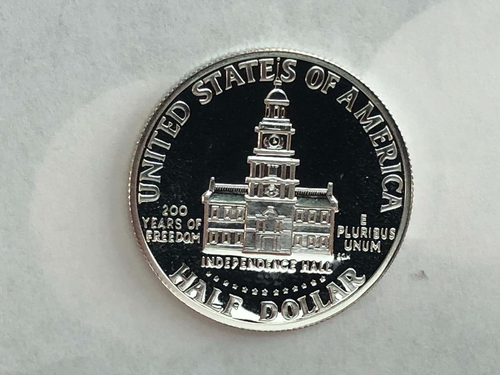 1976-S PROOF 40% silver KENNEDY HALF DOLLAR. Pf 1/2 $.  1776-1976 bicentennial 4