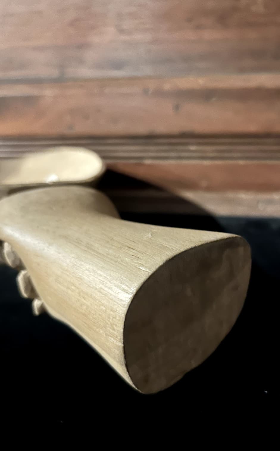 Indonesian Natural Wood Hand Carved Face Shhh Mask Ethnic Tribal Boho Wall Decor 5