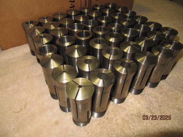 5c collet set used Fowler garmany set of 48 ea 1/64" to 1-1/8" by 64" 3