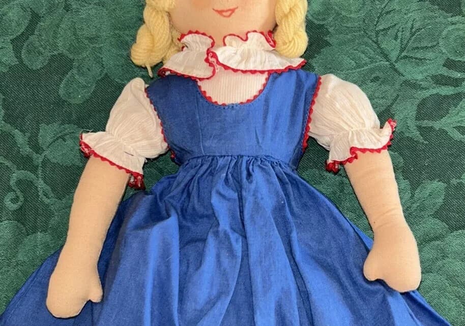 Vintage Topsy Turvy Doll 15” Tall 1950 Unique Black Americana Edith Flack Ackley 5