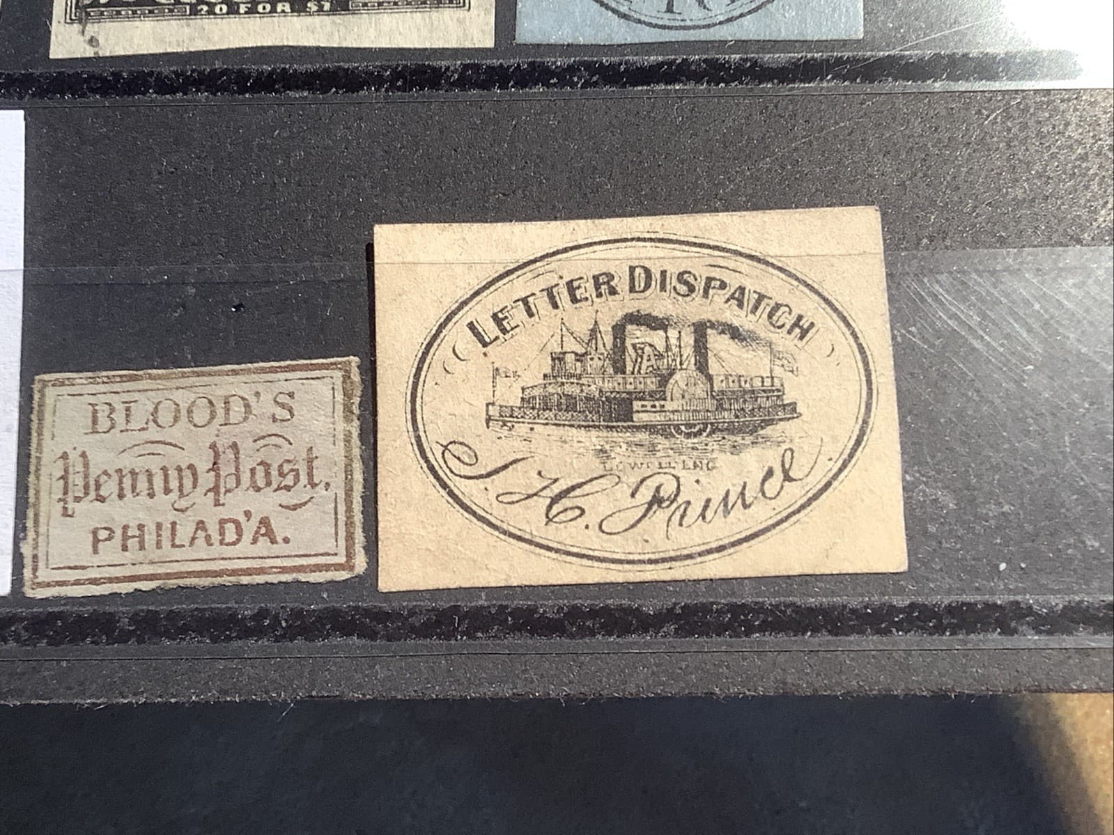 8 Genuine  US LOCAL  POST, 1844-60. Pre-Civil War . Used And Unused 6