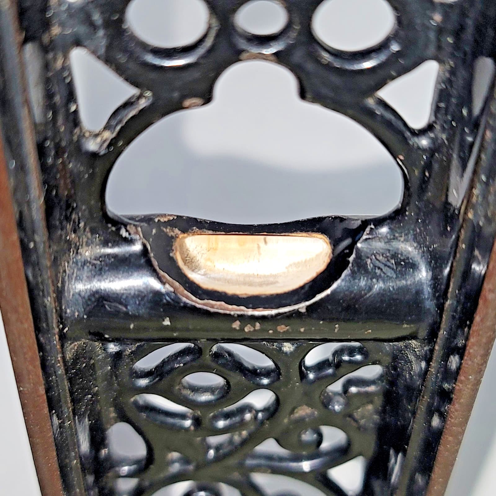 ANTIQUE C.E. JENNINGS & CO CAST IRON FILLIGREE LEVEL 18" USA With box 5