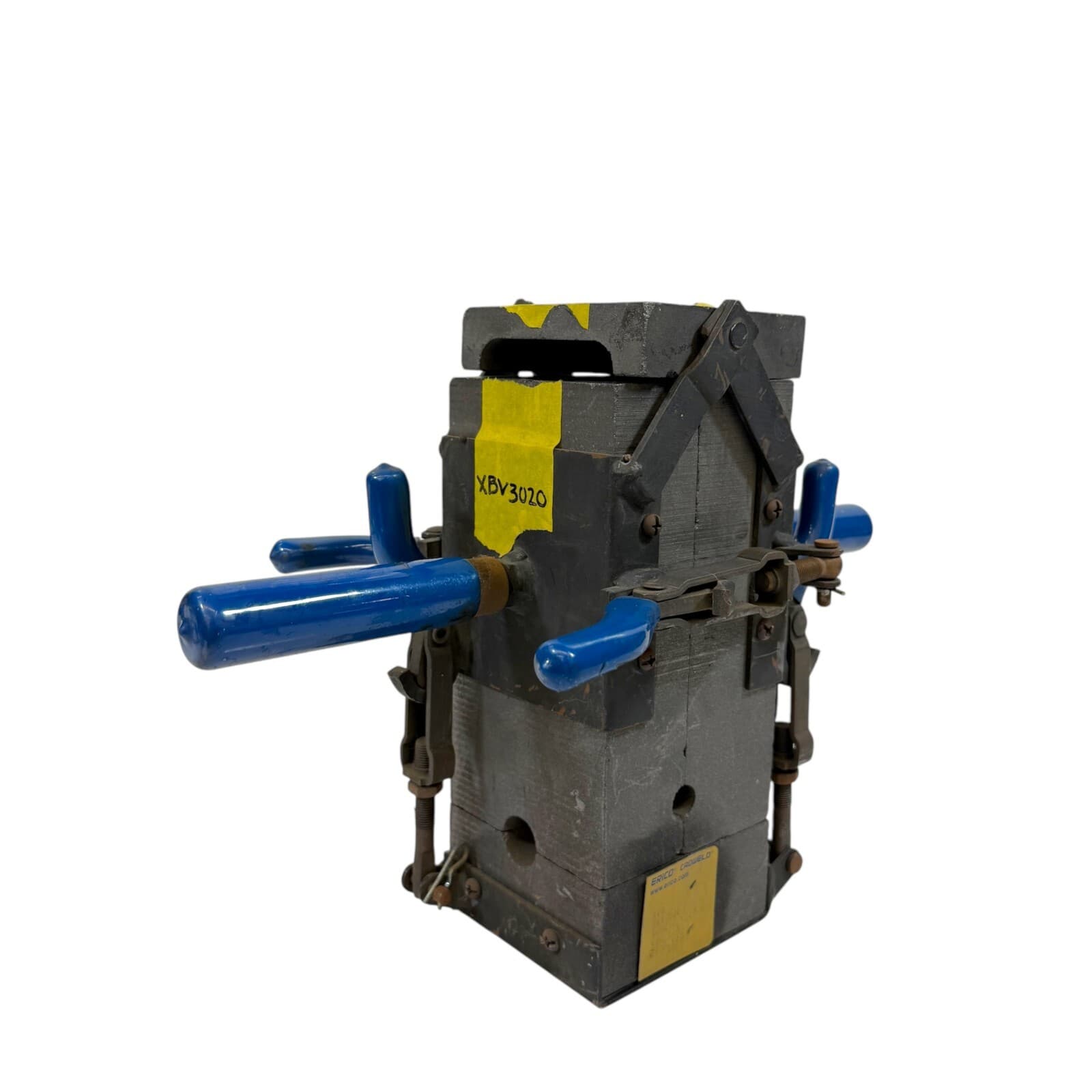 Erico Cadweld XBV3Q2Q Graphite Mold for Welding Cable to Cable with Handle Clamp 2