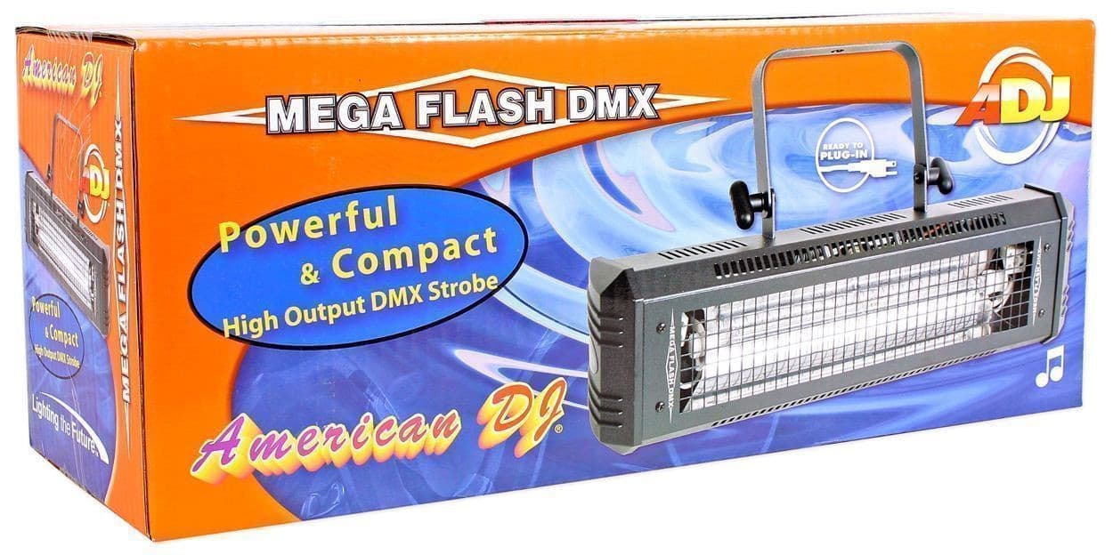 American DJ Mega Flash DMX 800w DMX Strobe Light w/ Sound Sensor + Free Speaker! 6