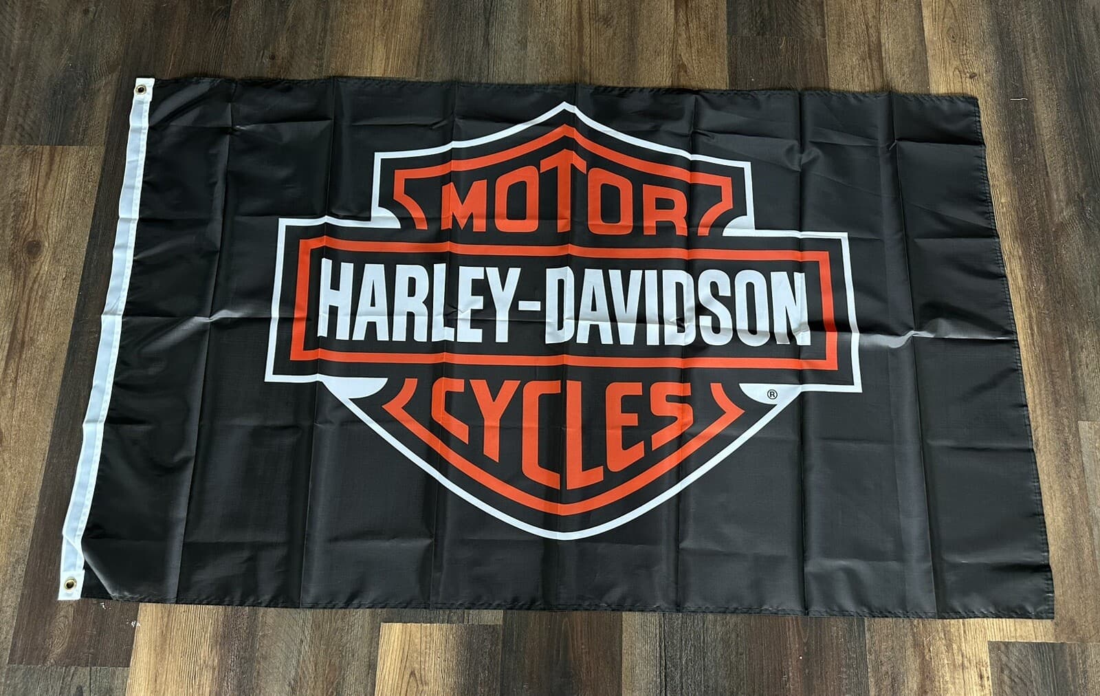 Harley Davidson Flag Banner 3 By 5 Feet Outdoor Indoor New Double Sided Black