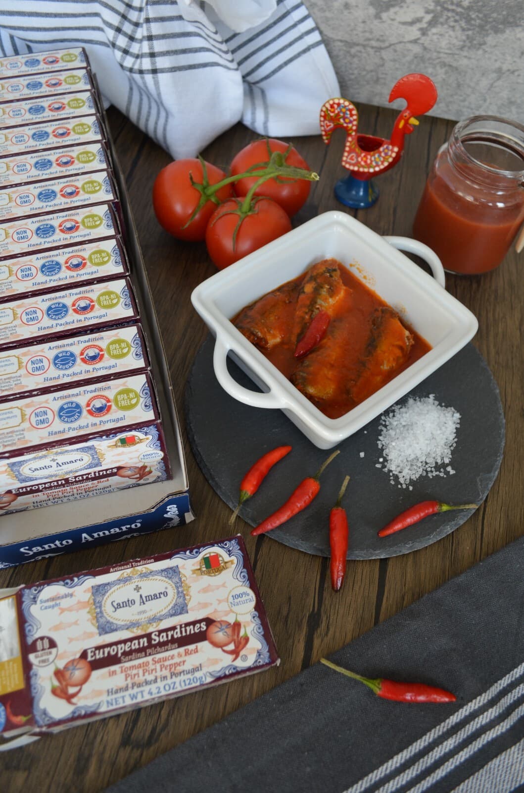 12 Pk Santo Amaro Piri Piri Spicy Wild Sardines in Tomato Sauce (120g/un) 5