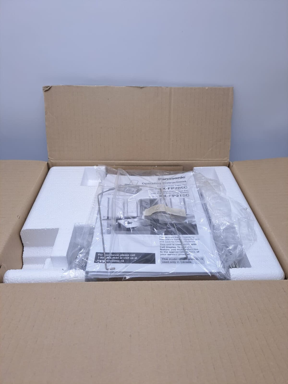 Panasonic KX FP205 Compact Plain Paper Fax With Digital Answering System NOS 4