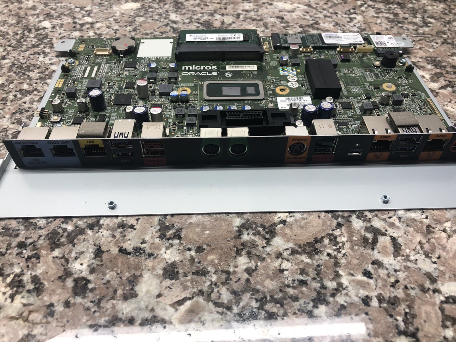 Micros POS Workstation Series 2 625X Main Board ABRJ88-D w/Wi-Fi, Memory And SSD 3