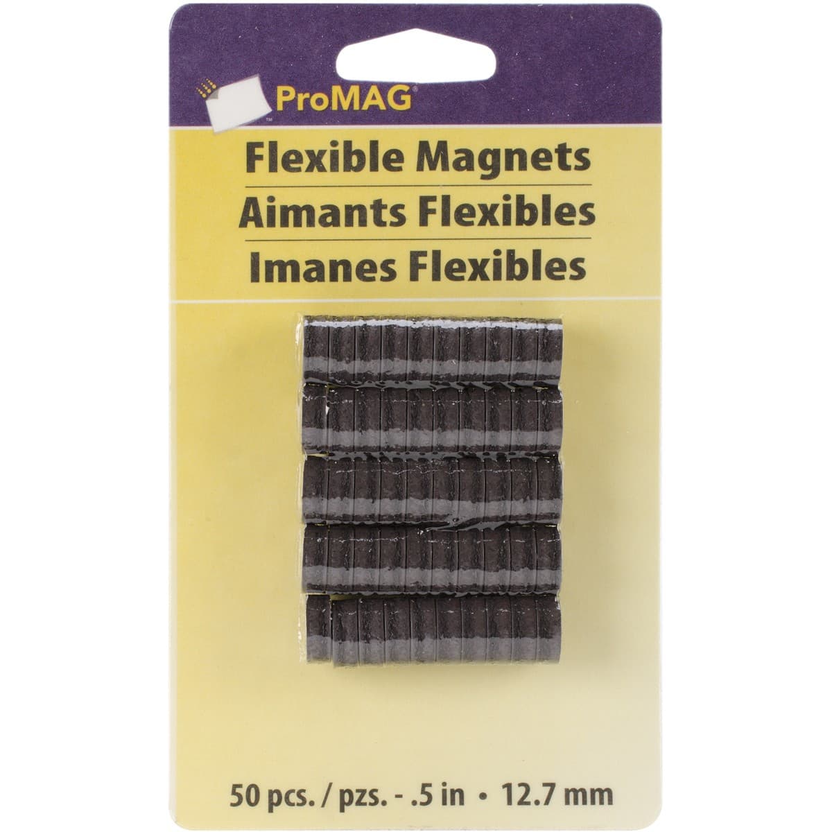 ProMag Flexible Round Magnets .5" 50/Pkg