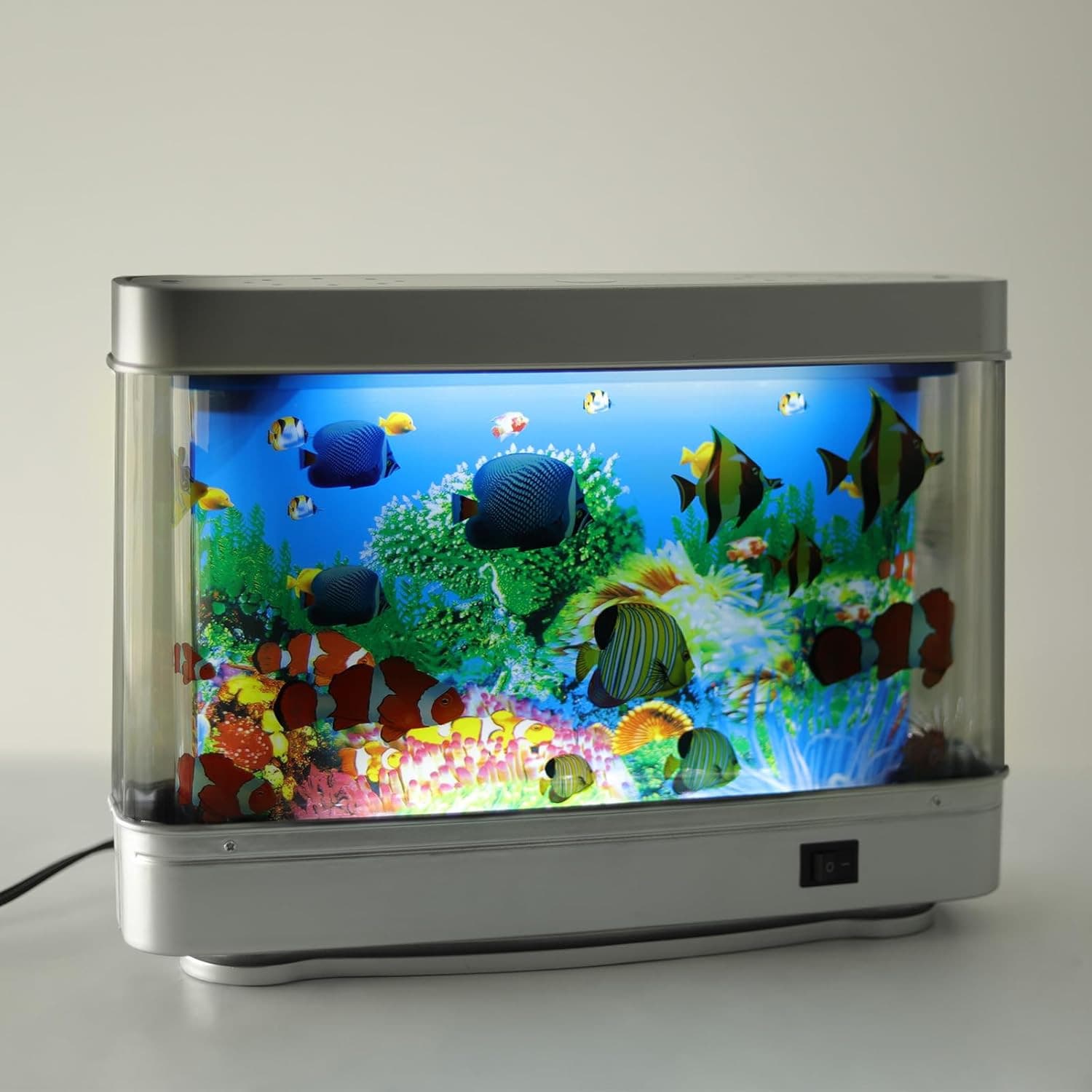 Artificial Tropical Fish Decorative Moving Aquarium Lamp - Virtual Ocean Motion.
