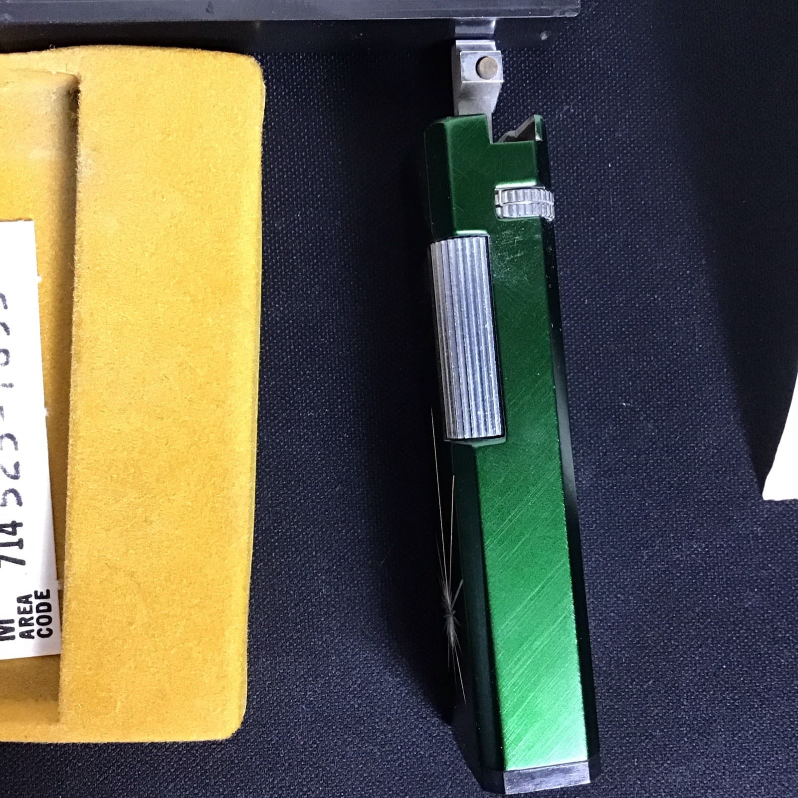 VTG Firebird Division Of Colibri CORP. Cigarette Lighter Green in box JAPAN 4