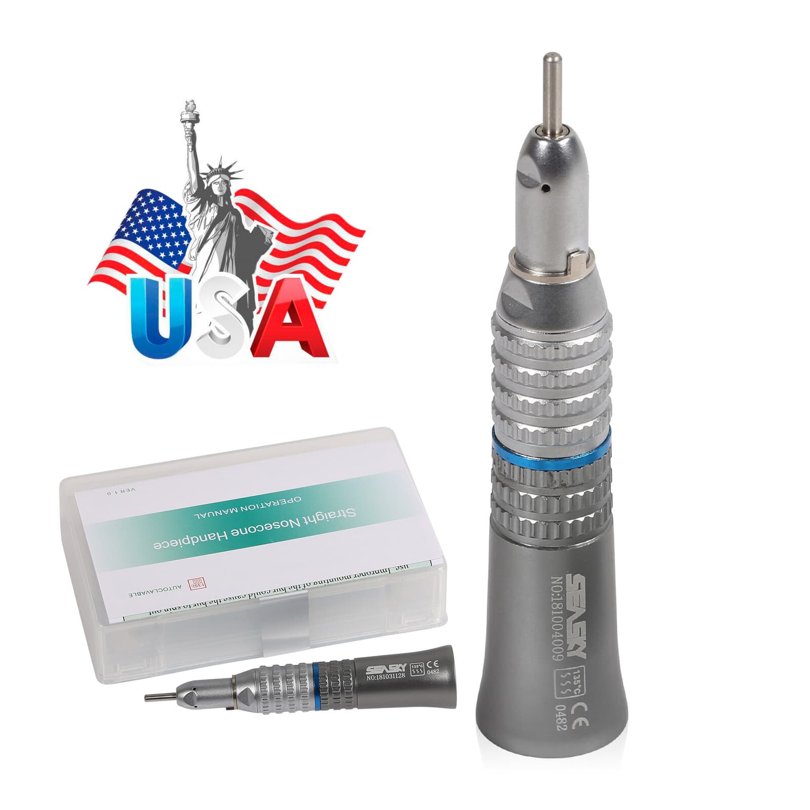 NSK Style Dental Slow Low Speed Straight Handpiece Nose Cone E-type  4