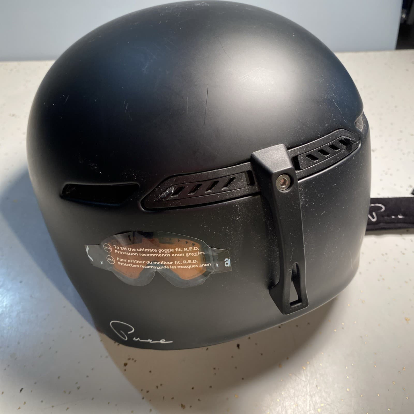 AVID RED Snow Ski Snowboard HELMET Black Small 55-57 cm 3